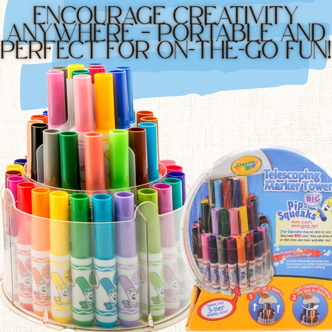 [SG] Crayola Washable Pip-Squeaks Markers 50 Colours [Evergreen Stationery]