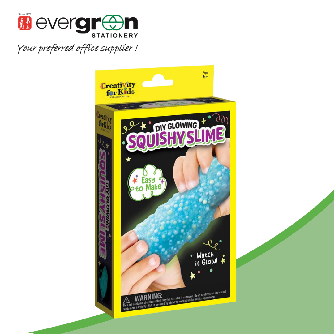Faber Castell DIY Glowing Squishy Slime | Screen‑free fun | Includes illustrated instructions | Aged 5 years and over