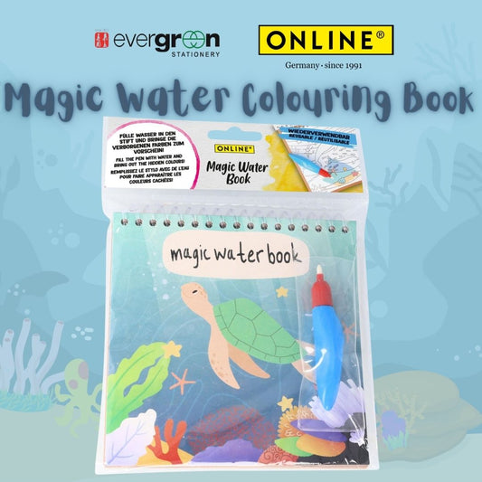 [SG] ONLINE Magic Water Book with Water Pen [Evergreen Stationery]