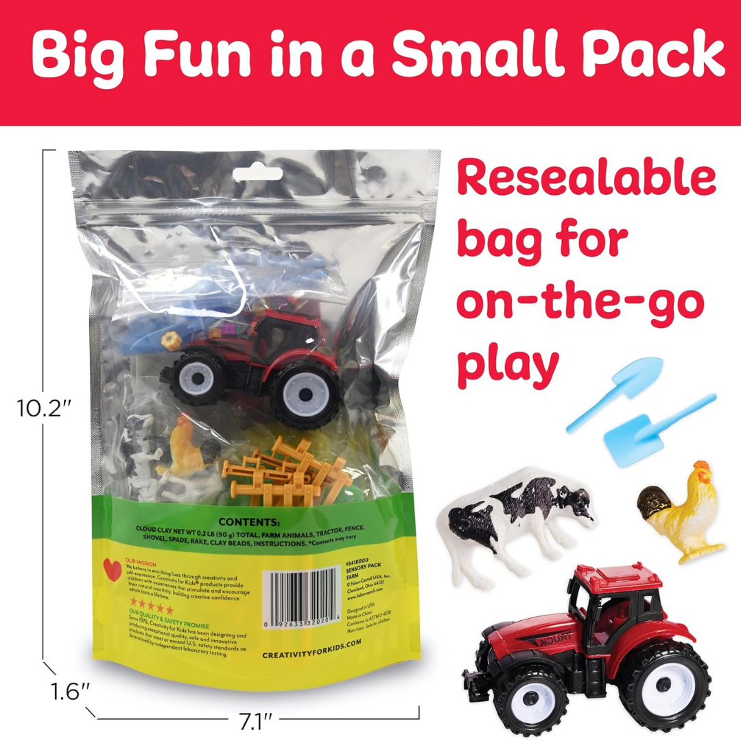 Faber Castell Sensory Pack Farm | Toddlers 3-4+ | Farm Animals | Travel Activities