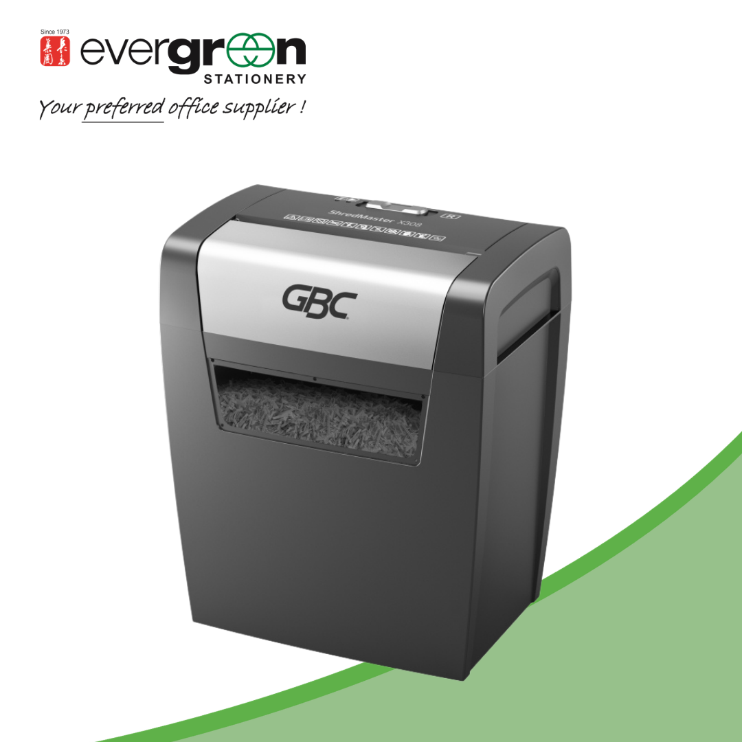 [SG] GBC Cross Cut Shredder ShredMaster X308 | Handy sized 15 litre bin | Easy lift off head | 5 x 42 mm Confetti cut