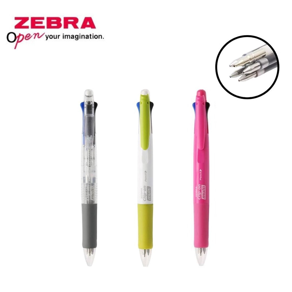 [SG] [LIMITED EDITION] Zebra Del Guard Mech Pencil | Multi Sarasa 4col Gel Pen + Pencil | Clip On Multi Pen St 500-Basa1