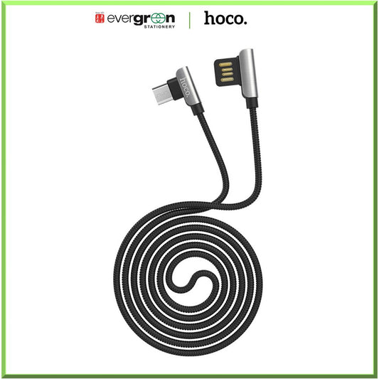 Hoco U42 Exquisite Steel Charging Data Cable Micro 1.2m