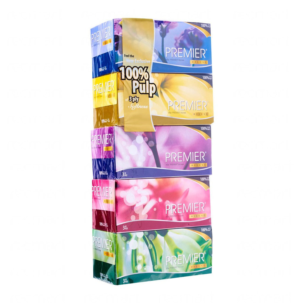 [SG] PREMIER Tissue Box (5 BOXES/PACK) [Evergreen Stationery]