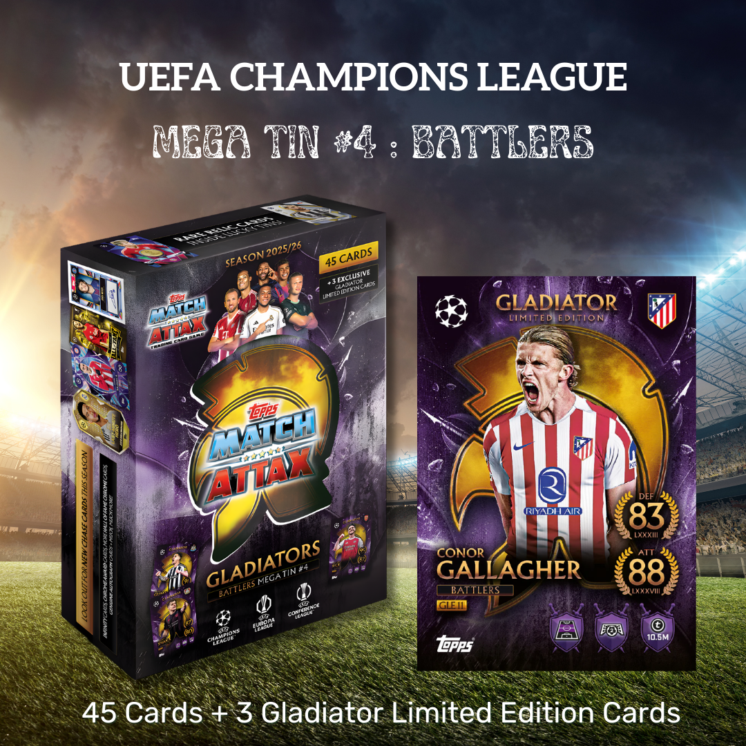 [SG] Topps Match Attax UEFA Champions League Mega Tins | 48 Cards [Evergreen Stationery]