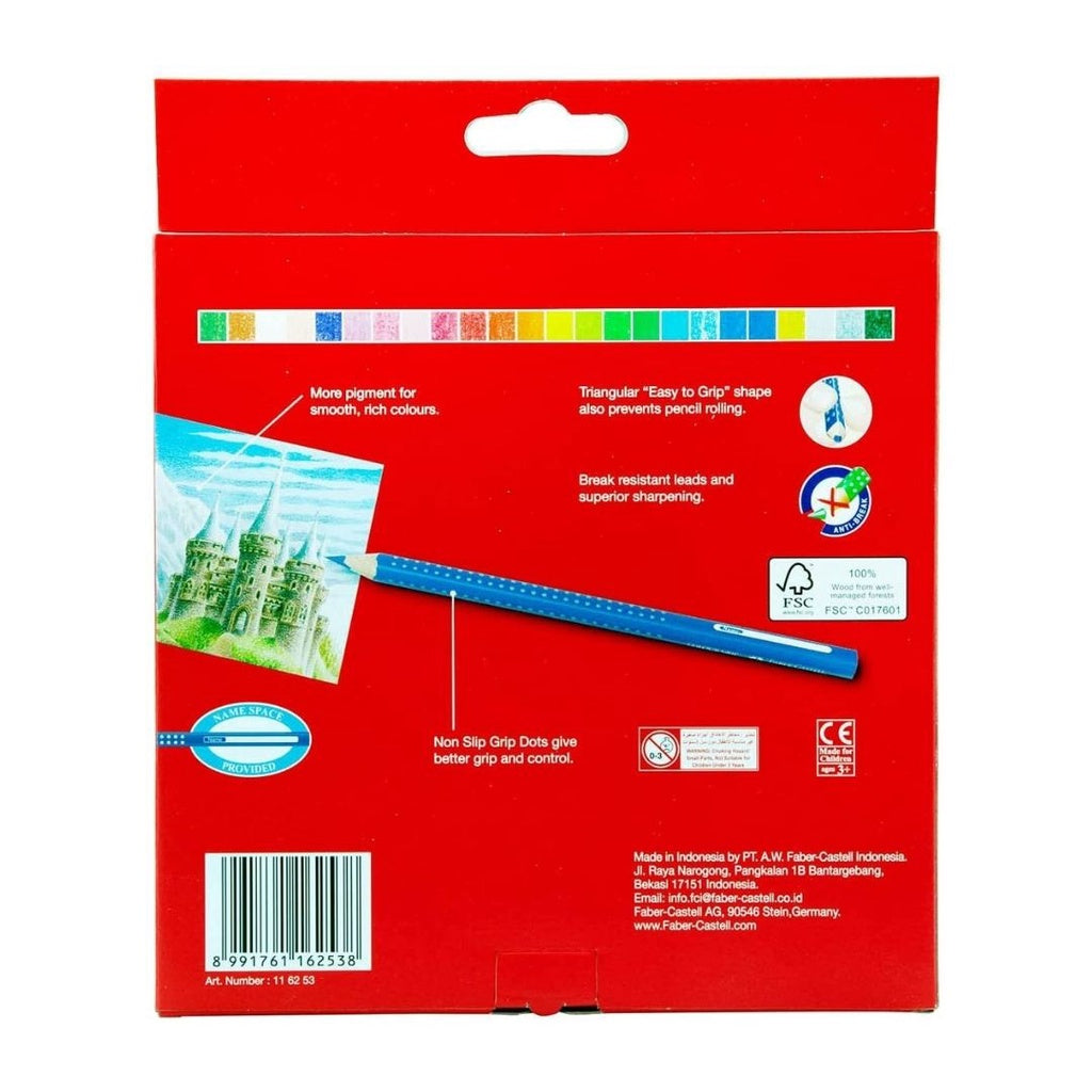 [SG] Faber Castell Junior Grip Color Pencil 24 [Evergreen Stationery]
