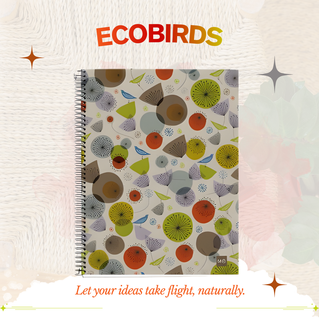 [SG] APLI Eco Design A5 Notebook, 120 Sheets | 80gsm | Recycled Cardboard Cover | FSC Certified [Evergreen Stationery}