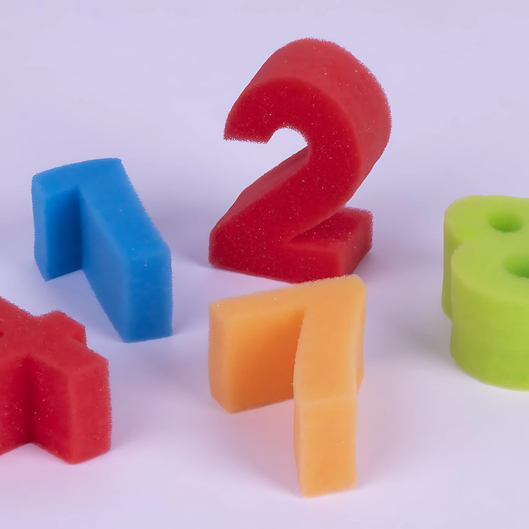 [SG] APLI Kids Paint & Fun Sponge Stamps 123 – Pack of 10 (Numbers 0–9) [Evergreen Stationery]