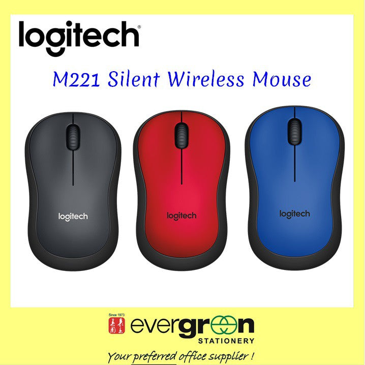 [SG] Logitech M331 / M221 Wireless Silent Plus Mouse [Evergreen Stationery]