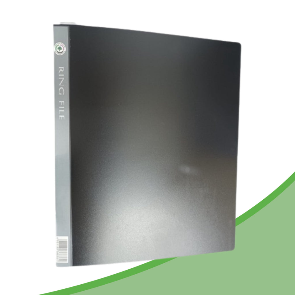 A4 2D PP Ring File w/Pocket | Office File Organizer | Hole Punched Document Filing