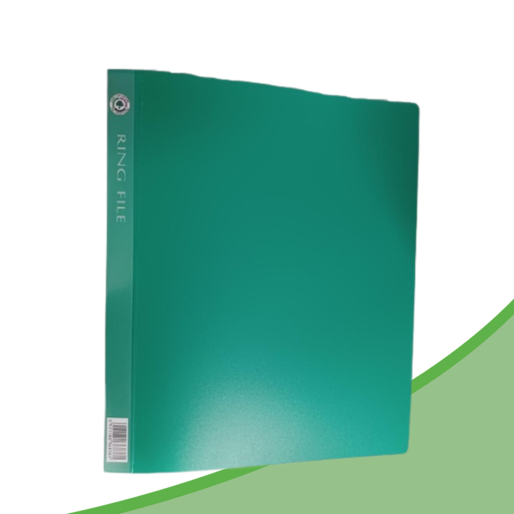 A4 2D PP Ring File w/Pocket | Office File Organizer | Hole Punched Document Filing