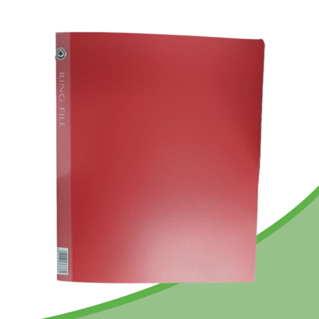 A4 2D PP Ring File w/Pocket | Office File Organizer | Hole Punched Document Filing