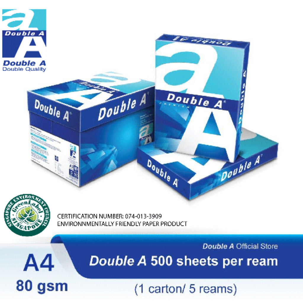 [SG] Double A A4 80GSM Paper [Evergreen Stationery]