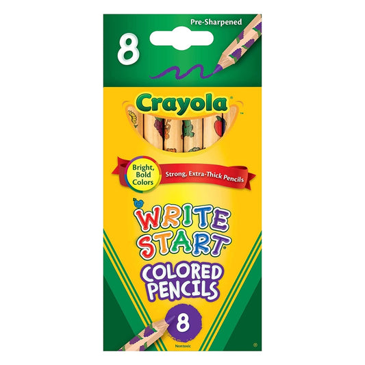 [SG] Crayola 684108 Write Start Colored Pencils 8ct [Evergreen Stationery]