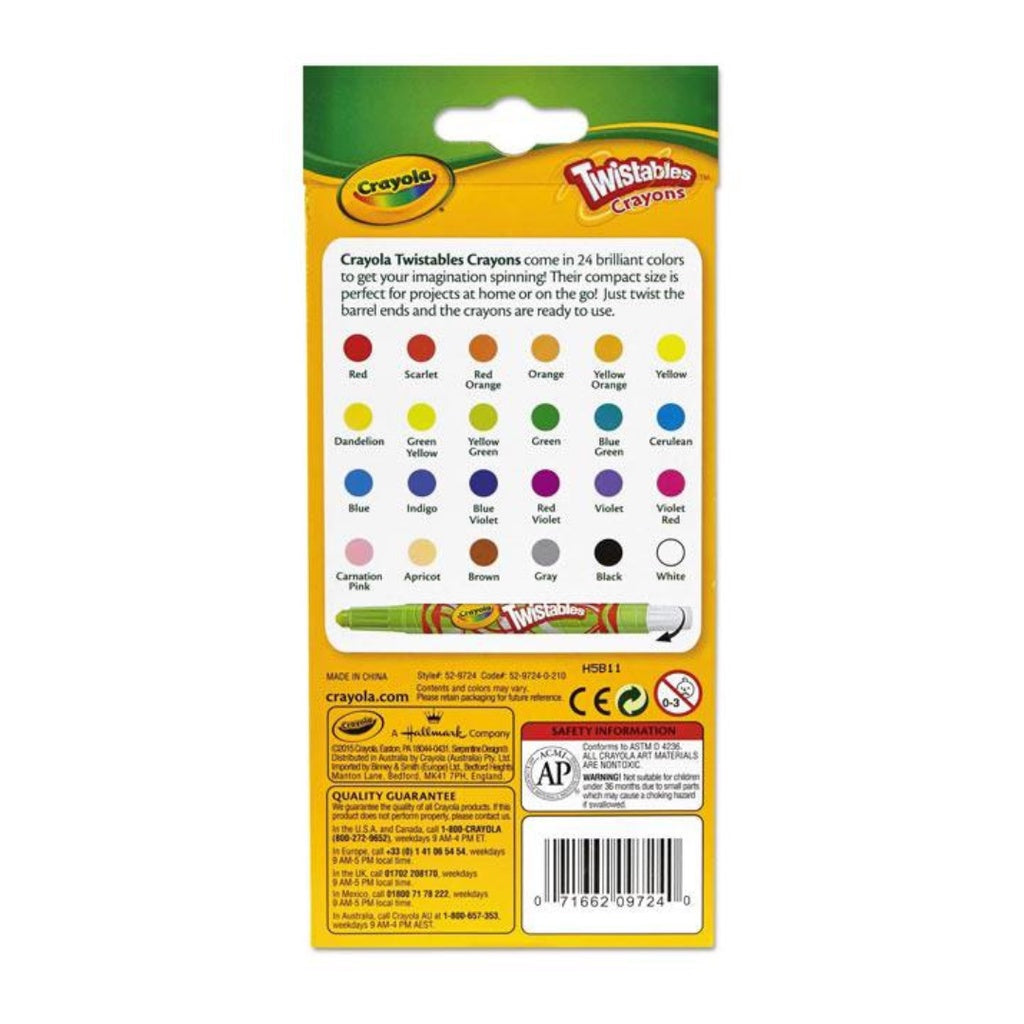 [SG] Crayola 529724 Twistable Crayons 24ct [Evergreen Stationery]