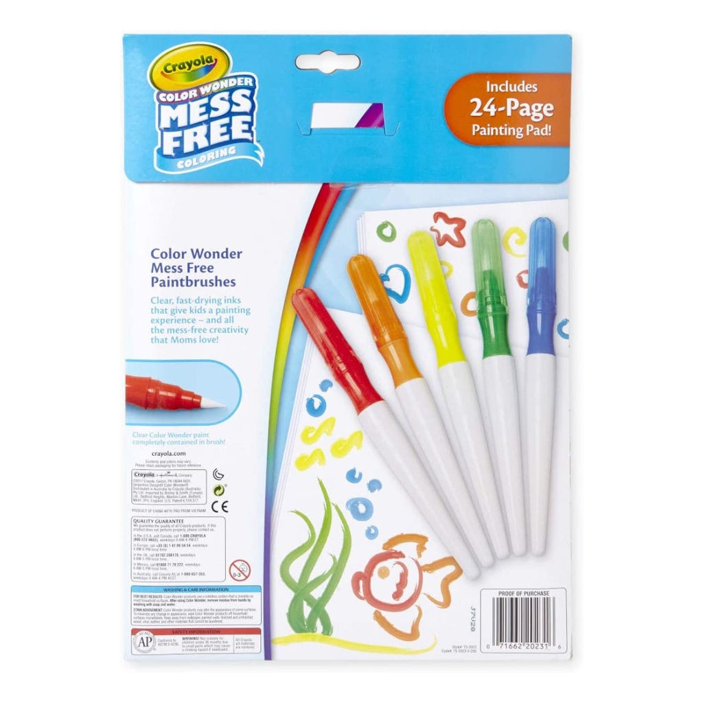 [SG] Crayola 752023 Color Wonder Mess Free Paintbrush Pens [Evergreen Stationery]