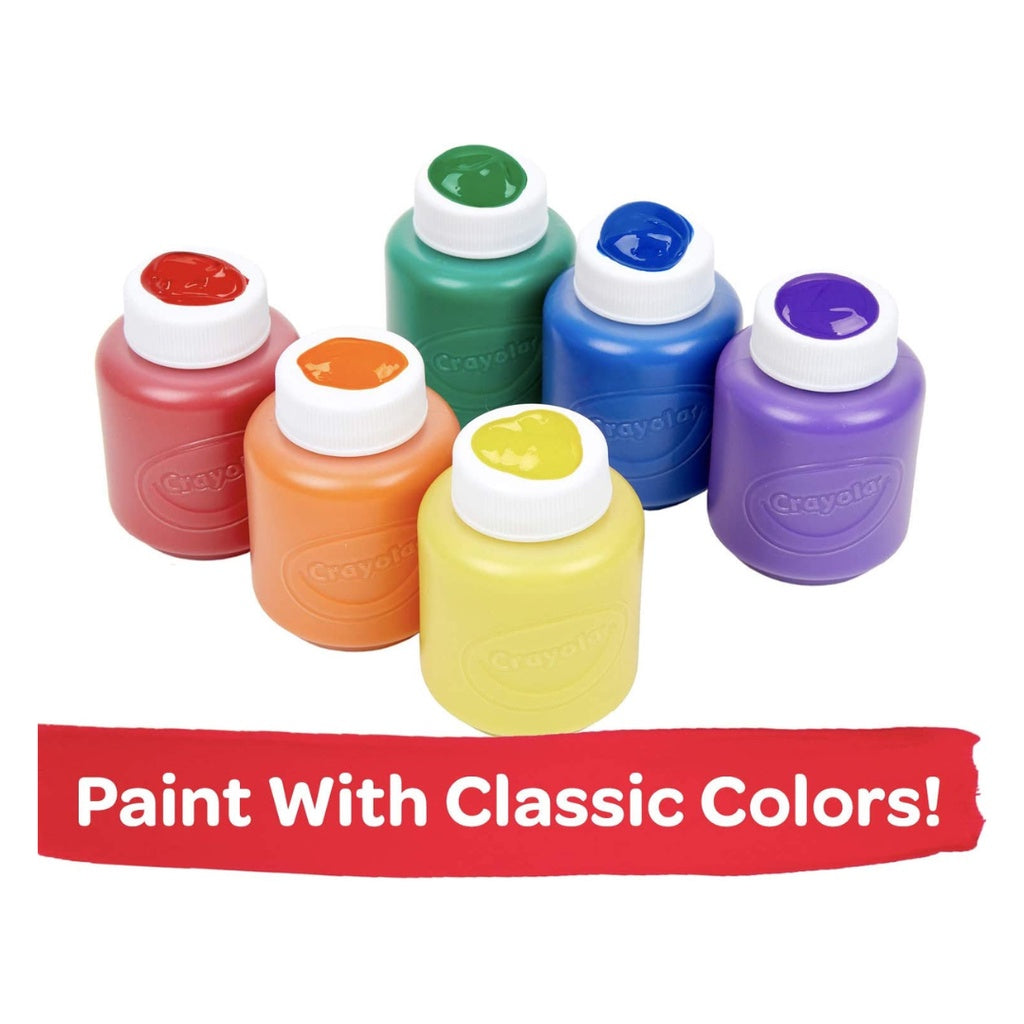 [SG] Crayola 541204 Washable Paint 6ct [Evergreen Stationery]