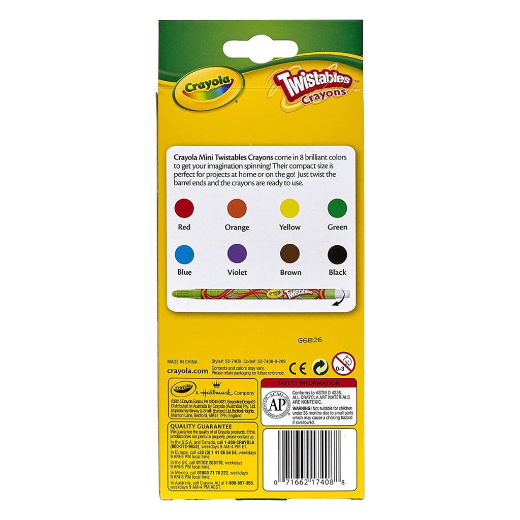 [SG] Crayola 527408 Twistables Crayons 8ct [Evergreen Stationery]
