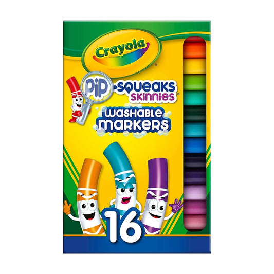 [SG] Crayola 588703 Pip-Squeaks Skinnies Washable Markers 16ct [Evergreen Stationery]