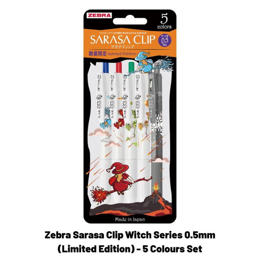 Zebra Sarasa Clip Witch Series 0.5mm (Limited Edition) - 5 Colours Set