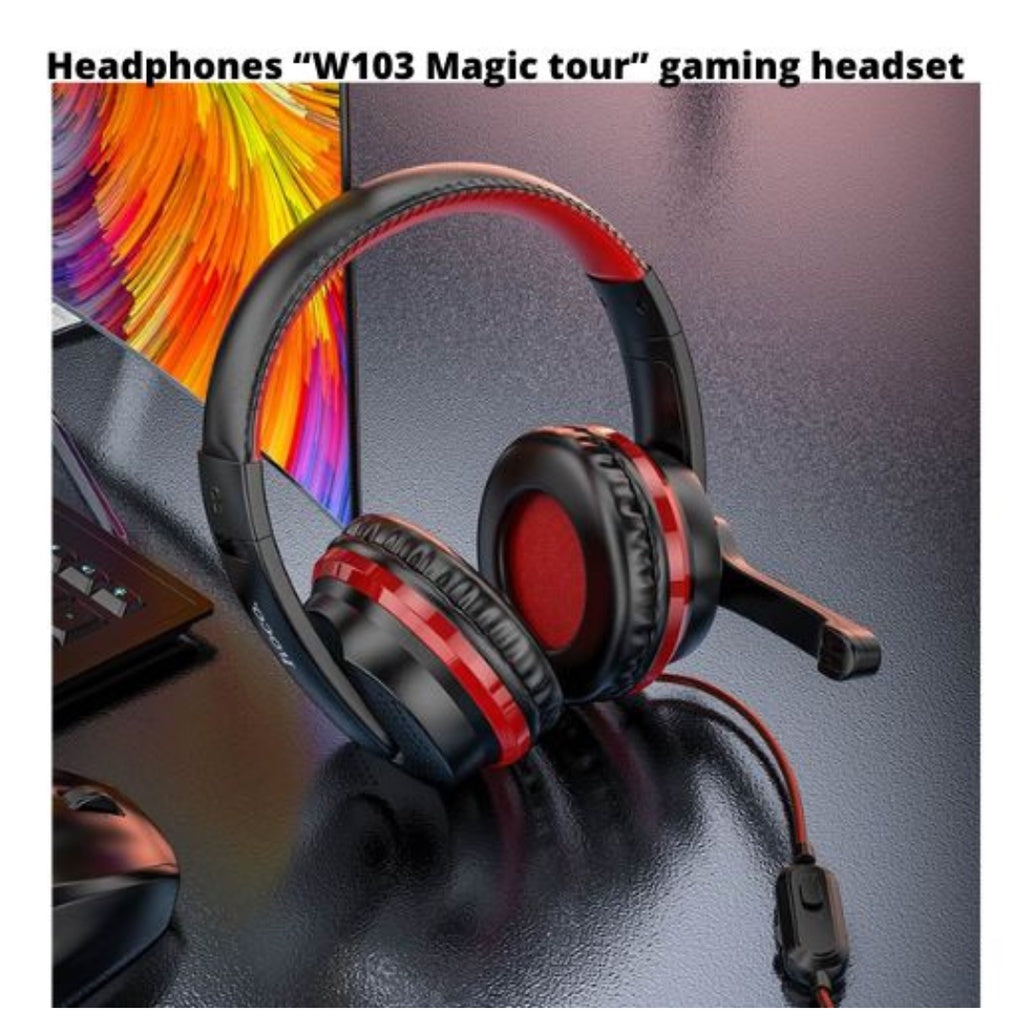 [SG] Hoco W103 Magic Tour Gaming Headset [Evergreen Stationery]