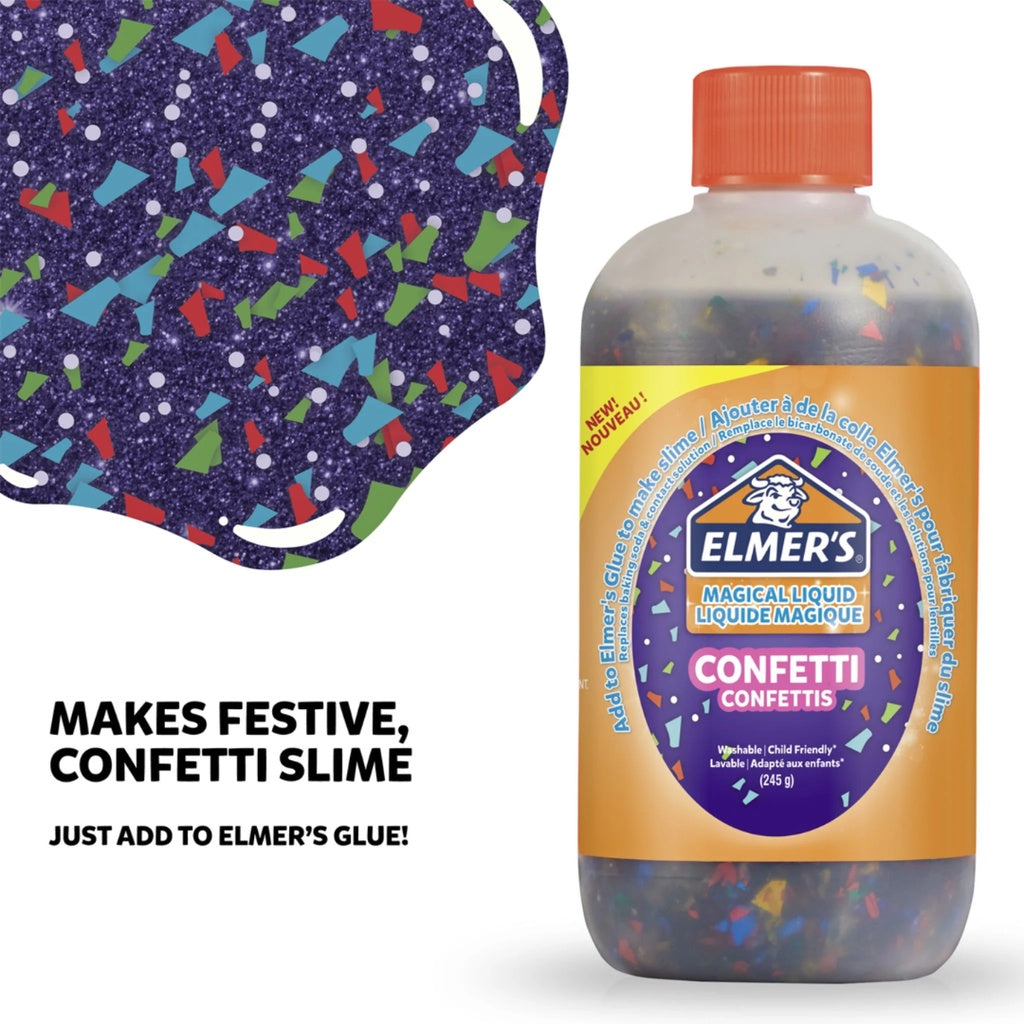 [SG] Elmer's Confetti Magical Liquid Glue 259ML (Multicolor) [Evergreen Stationery]