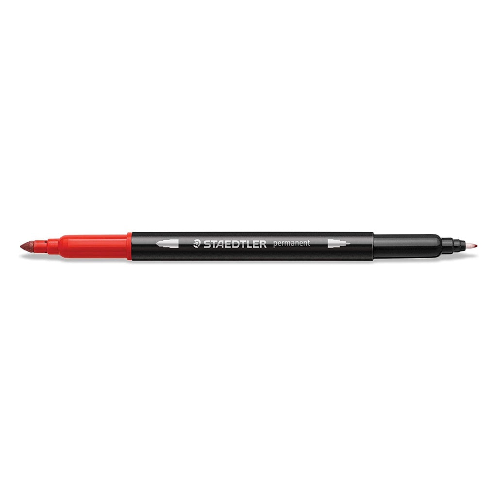 [SG] Staedtler Double Ended Permanent Pens Fine and Ultra-Fine 3187 18pcs [Evergreen Stationery]