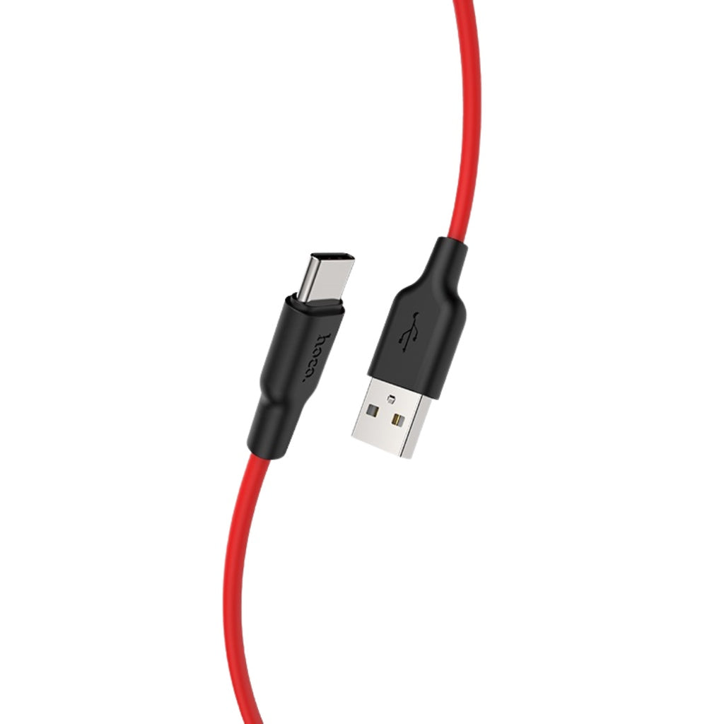 [SG] Hoco X21 Plus Silicone Charging Cable 1m (Type C) [Evergreen Stationery]