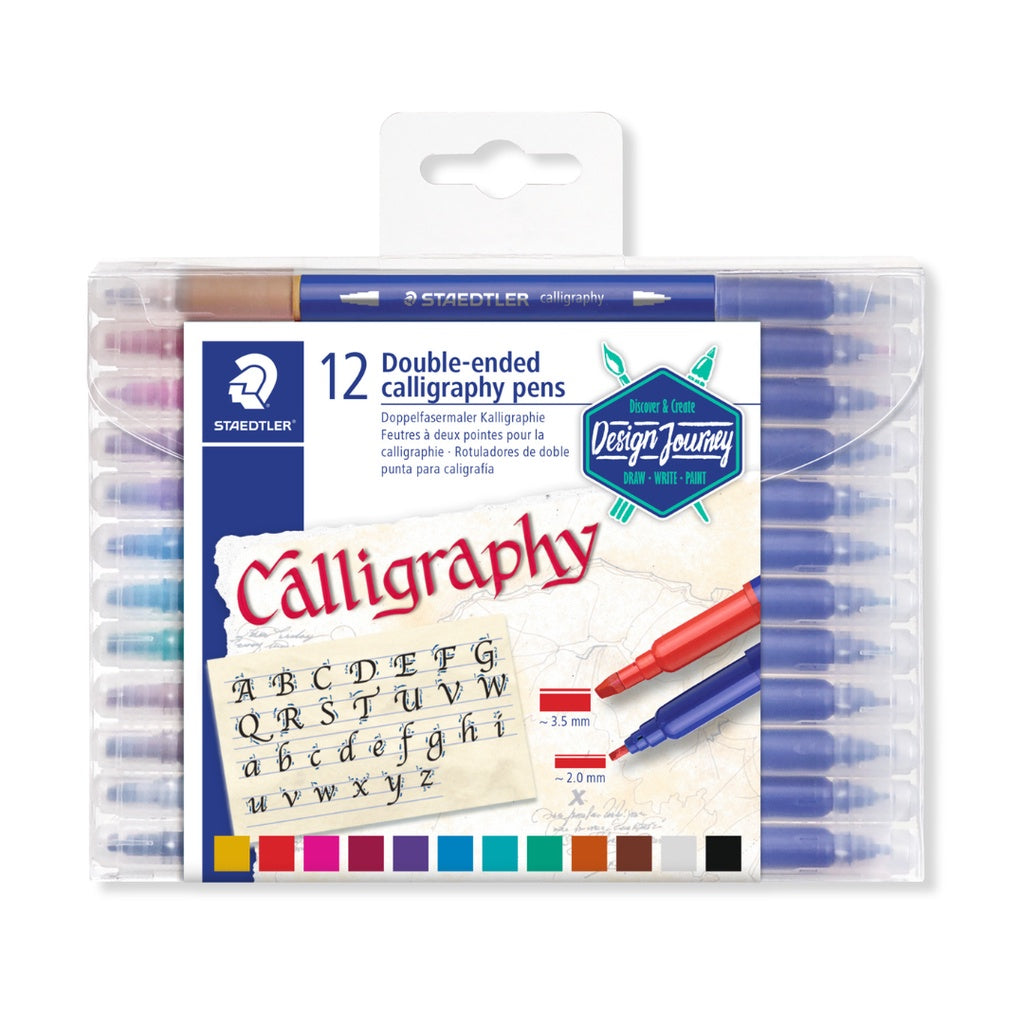 [SG] Staedtler Double-Ended Calligraphy Pen 3005 12pcs [Evergreen Stationery]