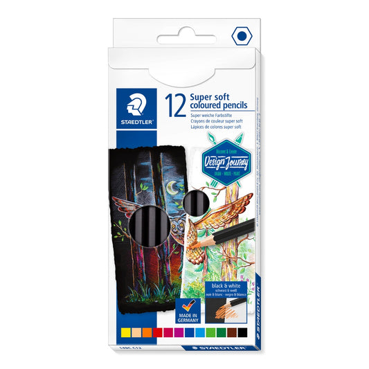 [SG] Staedtler Super Soft Colored Pencil 149C 12pcs [Evergreen Stationery]