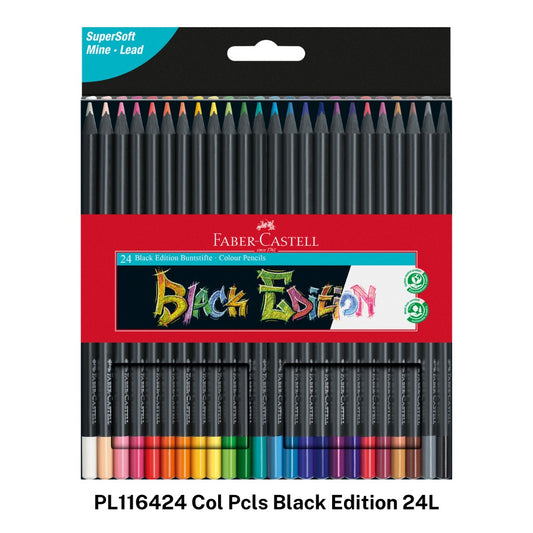 [SG] Faber-Castell PL116424 Col Pcls Black Edition 24L [Evergreen Stationery]