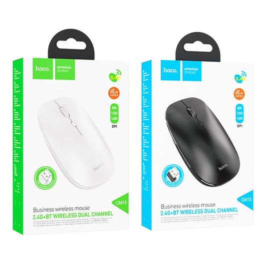 [SG] Hoco GM15 Art Dual-mode Wireless Mouse [Evergreen Stationery]