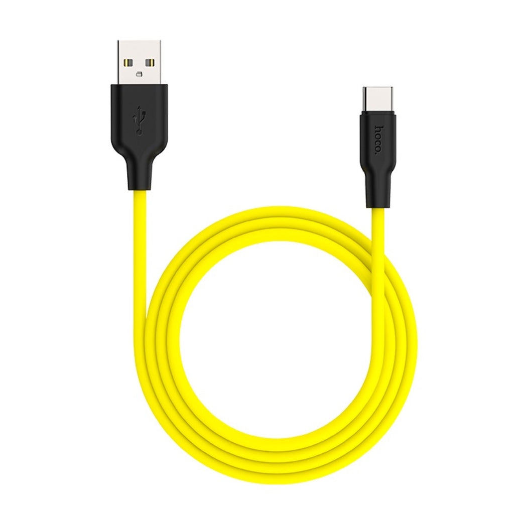 [SG] Hoco X21 Plus Silicone Charging Cable 1m (Type C) [Evergreen Stationery]