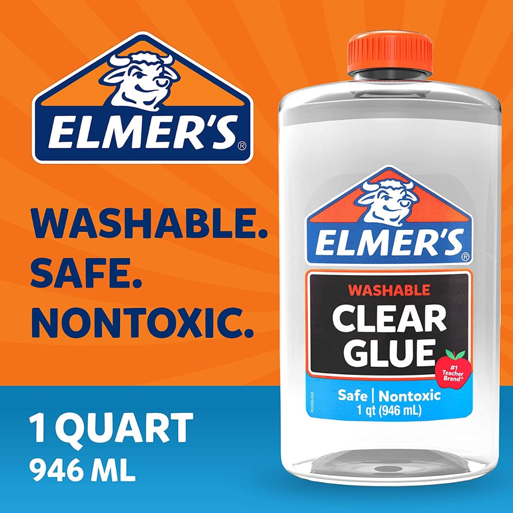 [SG] Elmer's Clear School Glue 32OZ (1Q) [Evergreen Stationery]