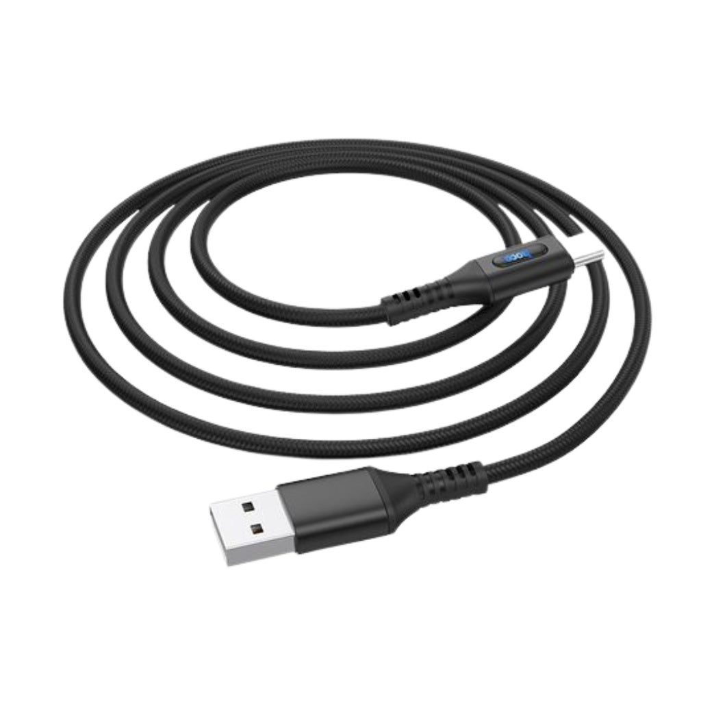 [SG] Hoco U79 Admirable Smart Power Off Charging Cable (Type C) [Evergreen Stationery]