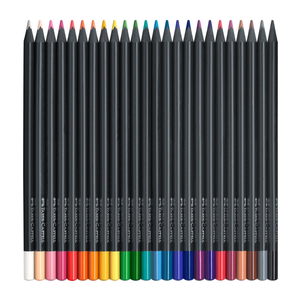 [SG] Faber-Castell PL116424 Col Pcls Black Edition 24L [Evergreen Stationery]