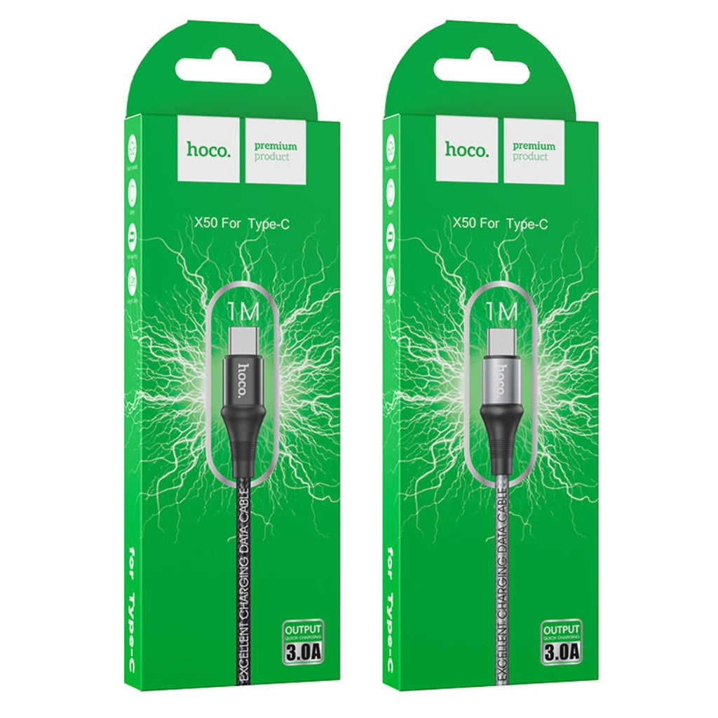 [SG] Hoco X50 Excellent Charging Data Cable (Type C) [Evergreen Stationery]