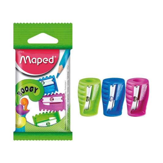 [SG] Maped Sharpener-Pencil 063210 Boogy 1 Hole Flowpack x3 [Evergreen Stationery]