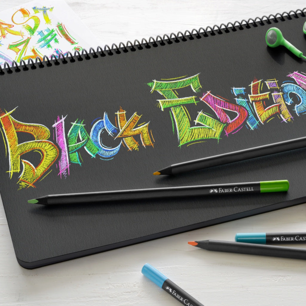 [SG] Faber-Castell PL116410/PL116412 Col Pcls Black Edition 12L [Evergreen Stationery]
