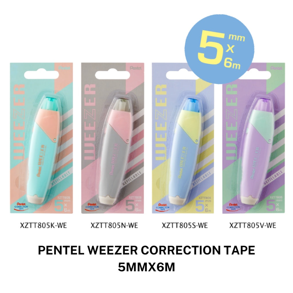 [SG] PENTEL WEEZER CORRECTION TAPE & REFILL 5MMX6M [Evergreen Stationery]
