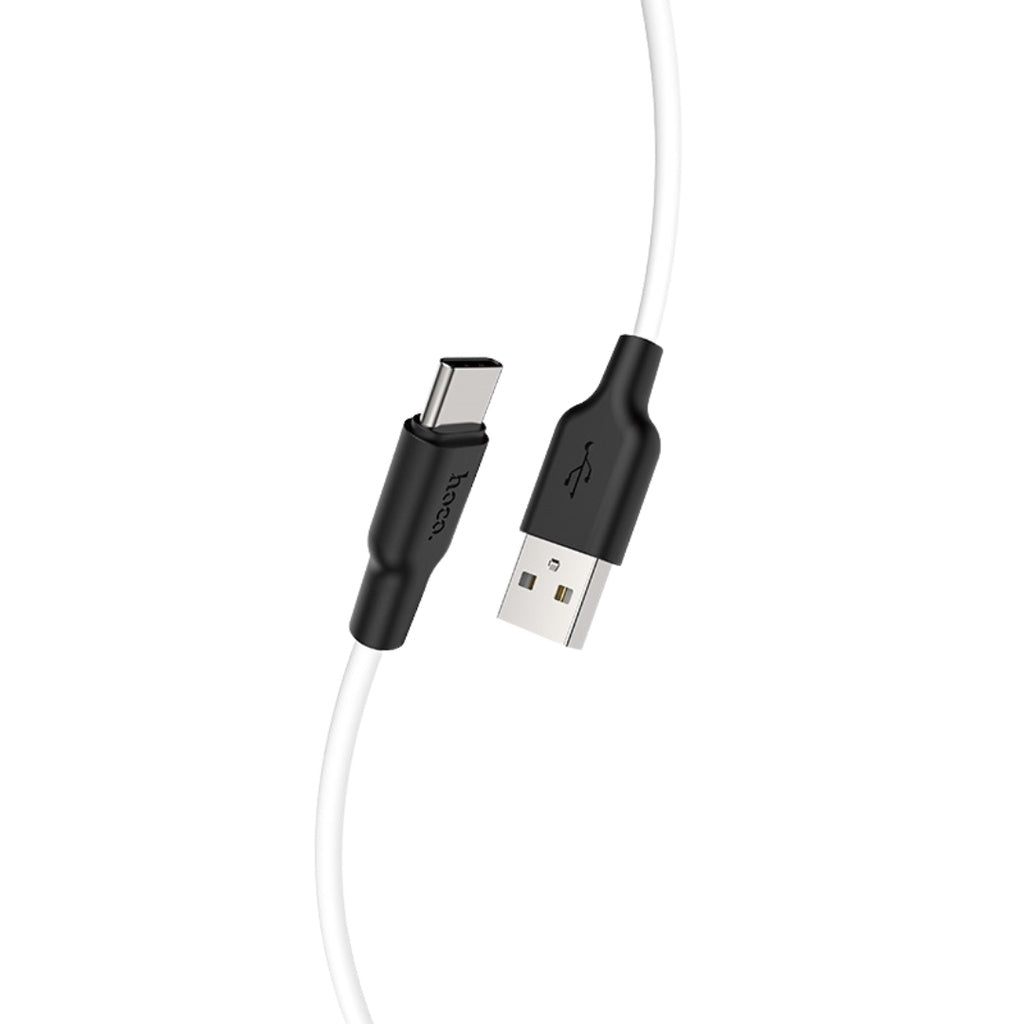 [SG] Hoco X21 Plus Silicone Charging Cable 1m (Type C) [Evergreen Stationery]