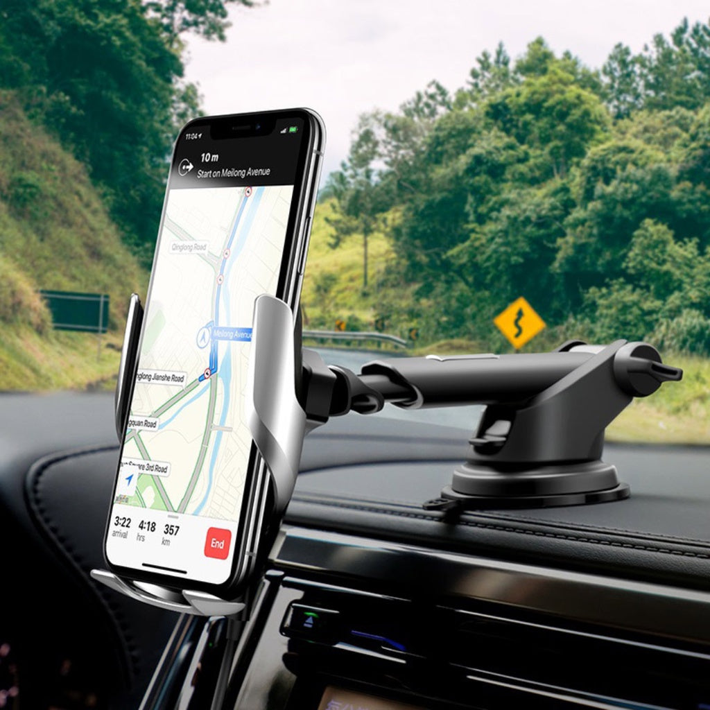 [SG] Hoco S14 Surpass Car Wireless Charger for Dashboard and Air Outlet [Evergreen Stationery]