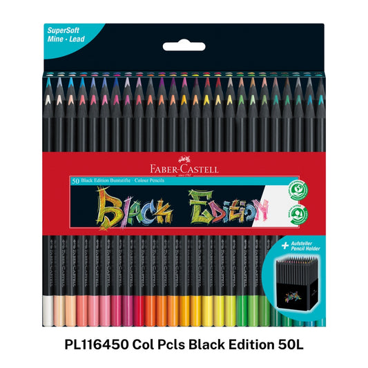 [SG] Faber-Castell PL116450 Col Pcls Black Edition 50L [Evergreen Stationery]
