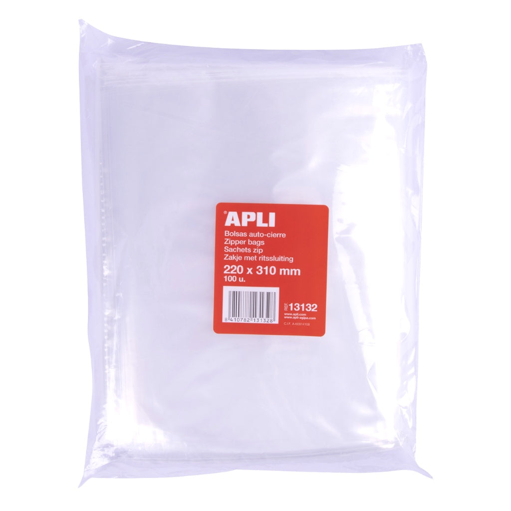 [SG] Apli Zip Lock Bag 100pcs [Evergreen Stationery]