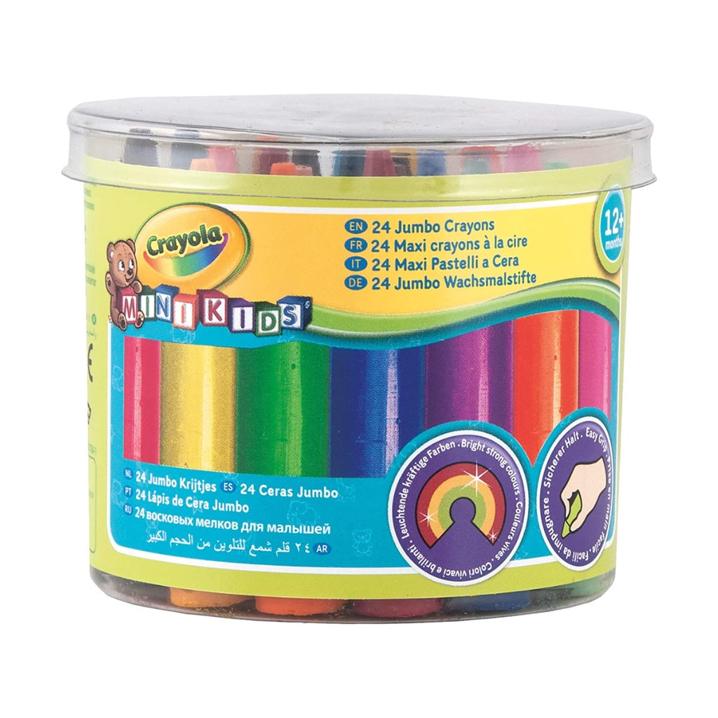 [SG] Crayola 811481 Mini Kids Jumbo Crayons 24ct [Evergreen Stationery]