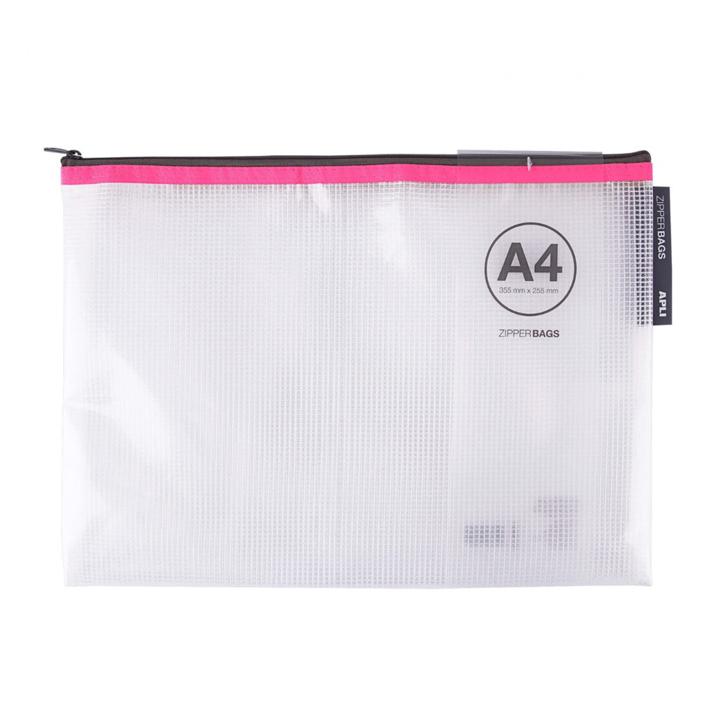 [SG] Apli Zipper Bag A4 [Evergreen Stationery]