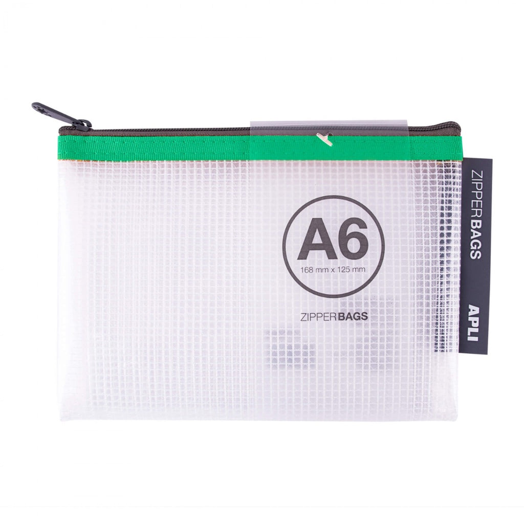 [SG] Apli Zipper Bag A6 [Evergreen Stationery]