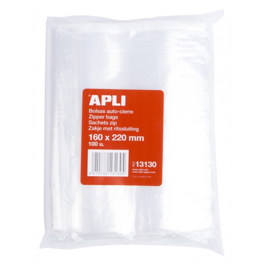 [SG] Apli Zip Lock Bag 100pcs [Evergreen Stationery]