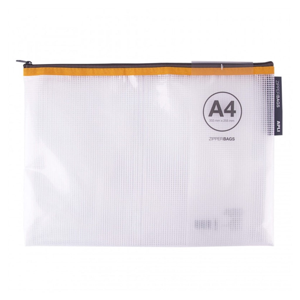 [SG] Apli Zipper Bag A4 [Evergreen Stationery]