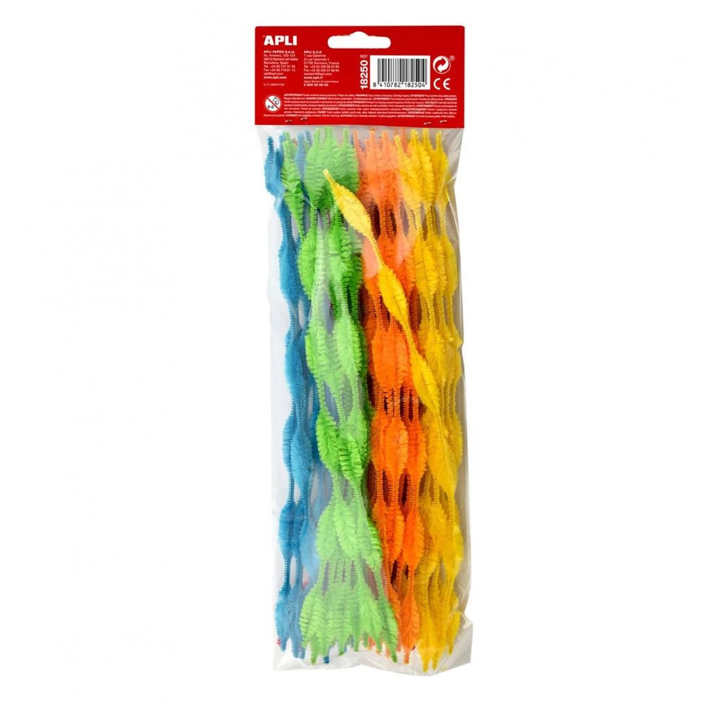 [SG] Apli Pipe Cleaners Bumpy Assorted Colors 50pcs [Evergreen Stationery]